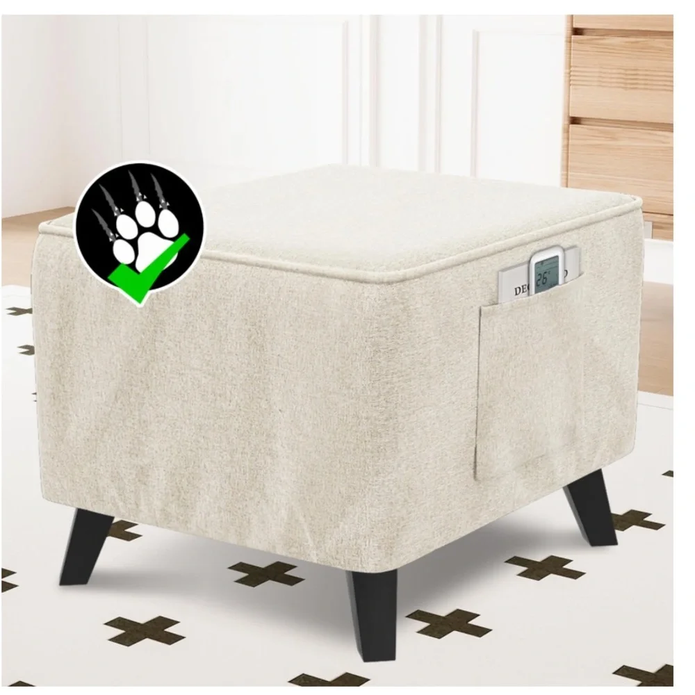 Cream Ottoman Furniture Cover.